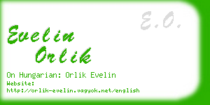 evelin orlik business card